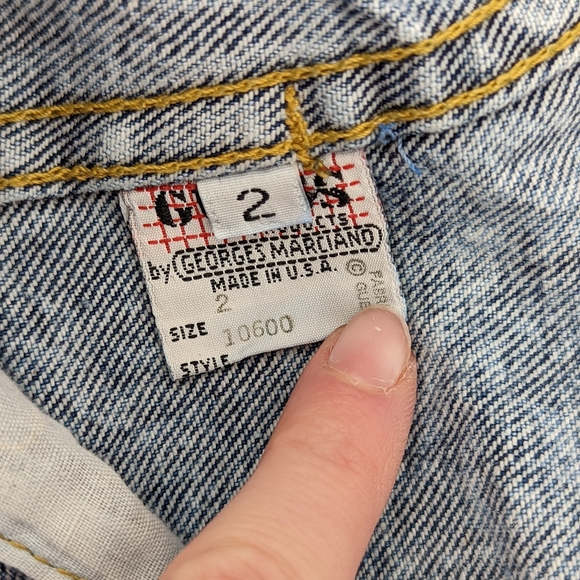 Guess George Marciano VINTAGE 90s Y2K Acid Wash Denim Overall Dress Size 2 - Picture 6 of 11